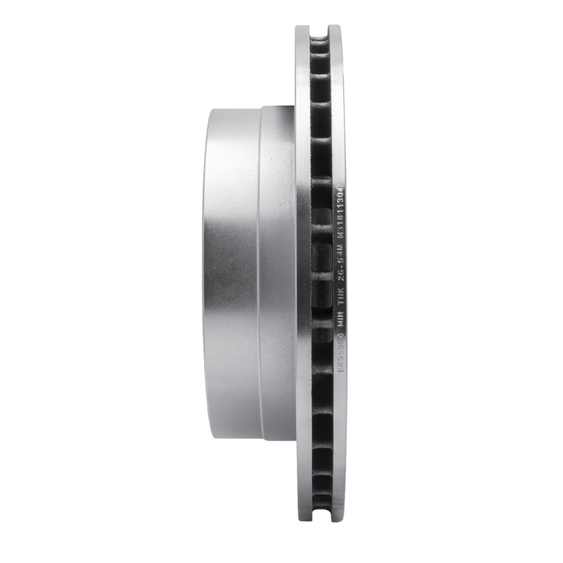 Chevrolet Silverado 1500 Brake Rotor (1) - Rear Left - R1 Concepts - Drilled & Slotted - Silver - `03-`05